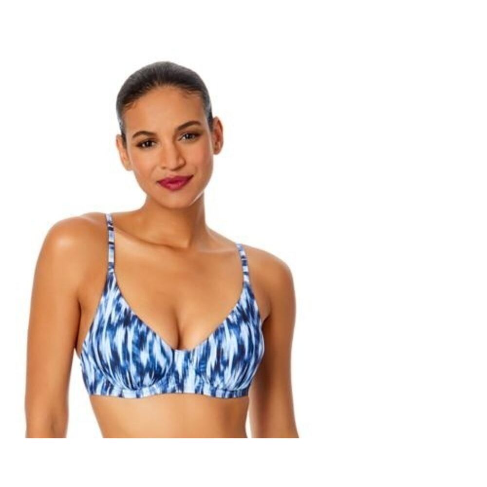 NWT Anne Cole Womens Bikini Top Underwire Multicolor 38DD